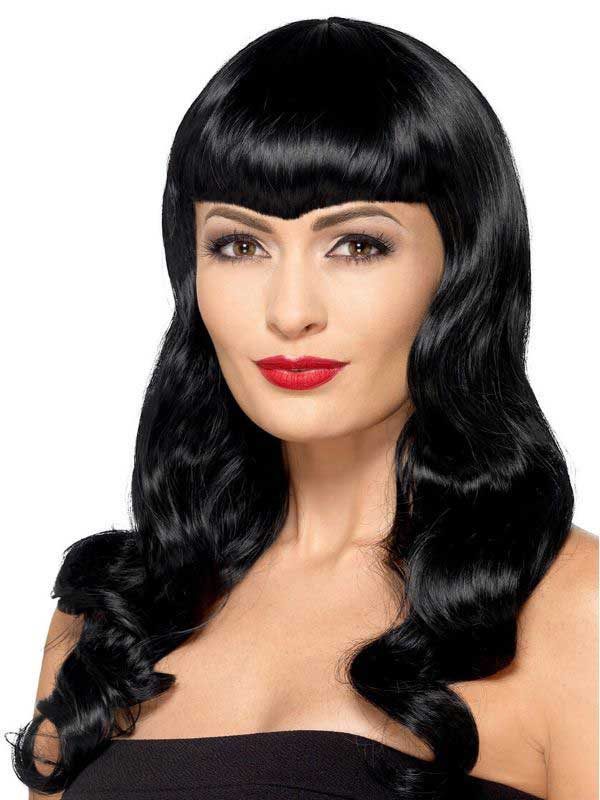 Deluxe Wavy Wig With Shaped Fringe