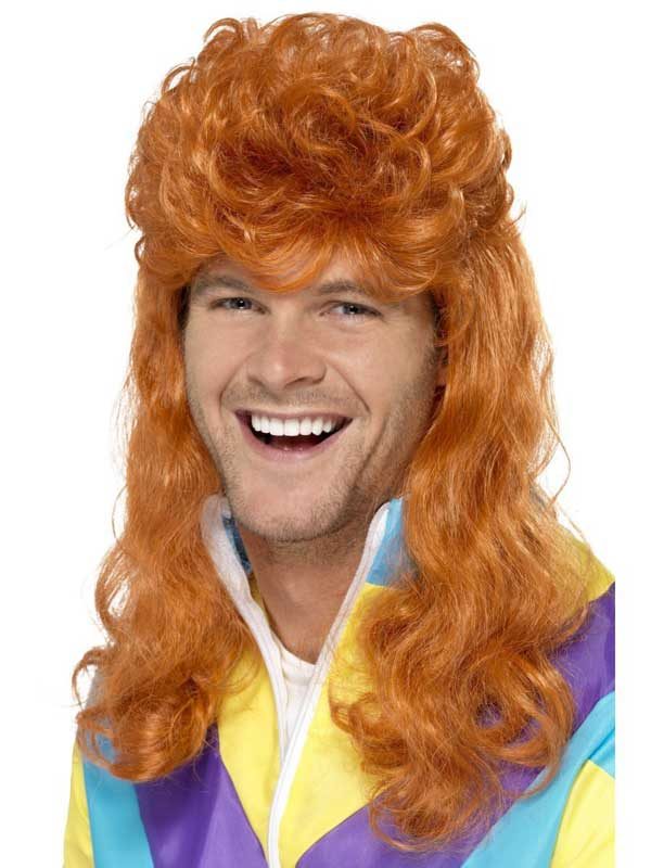 orange mullet wig