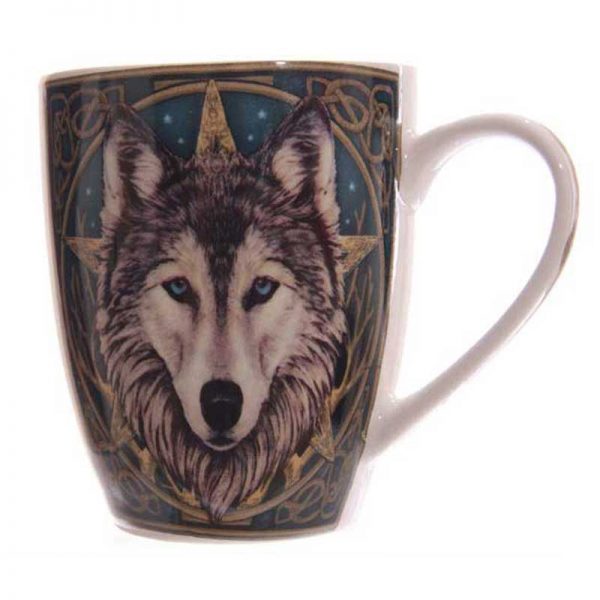 Lisa Parker Wolf Head New Bone China Mug