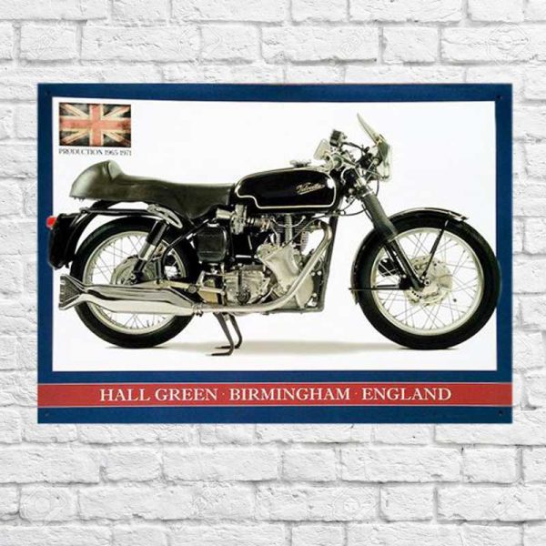 Metal Sign Velocette Venom Thruxton