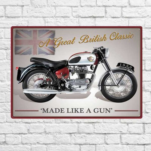 Metal Sign Royal Enfield Crusader