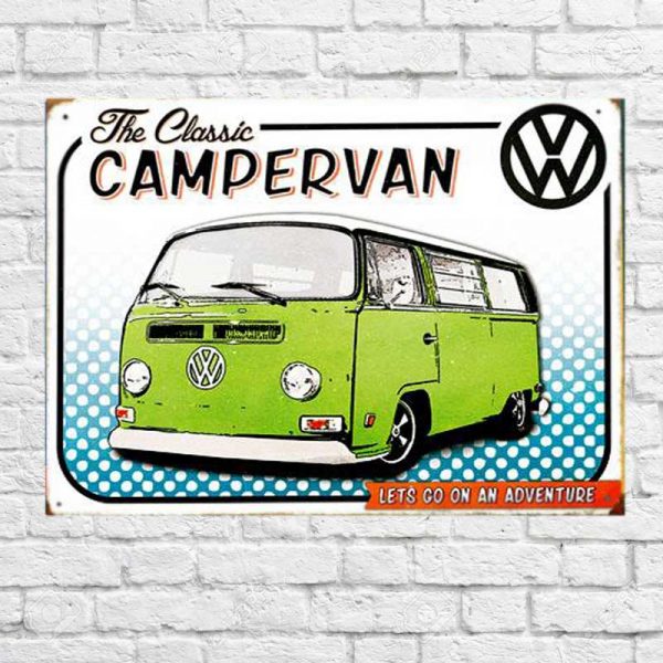 Metal Sign The Classic Campervan