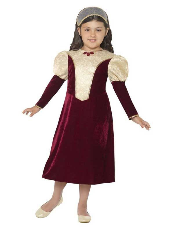 Tudor Damsel Princess Kids Costume