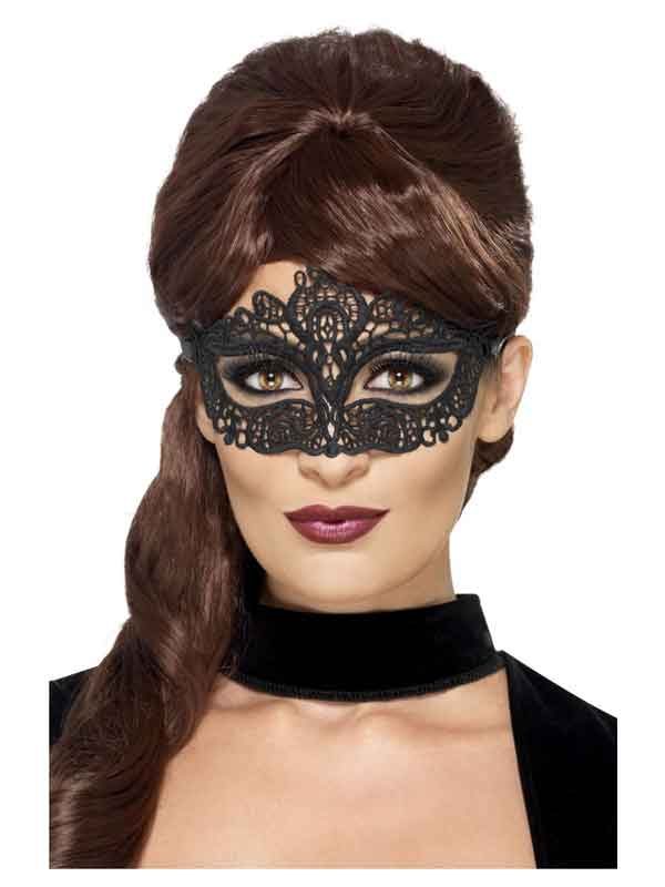 Embroidered Lace Filigree Eye Mask