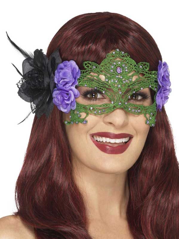 Embroidered lace Filigree Witch Eyemask