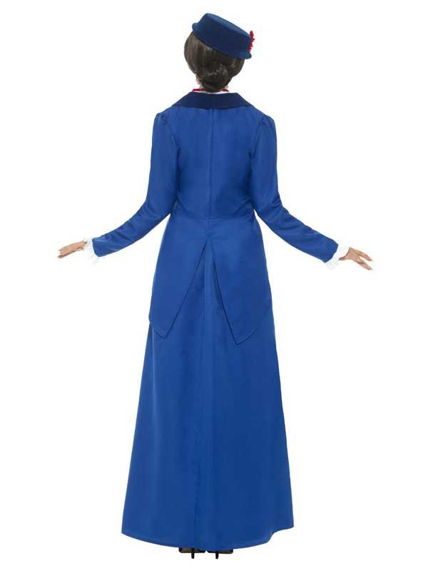 thumbnail interactive-video image 1 of Magical Victorian Nanny Costume Accessories Set – Crow Medals, Black Hat – Fancy Dress (Adults) 1 of 6