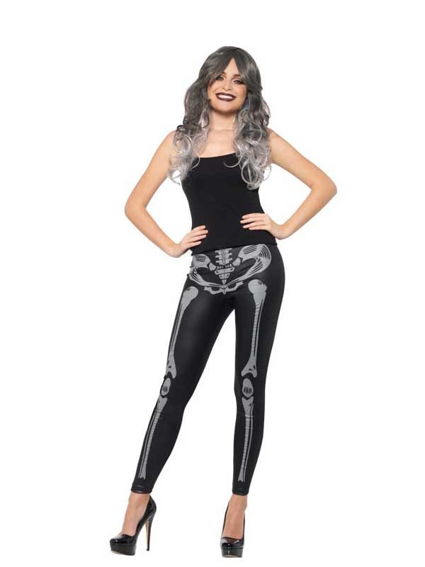 Leggings With Skeleton Print