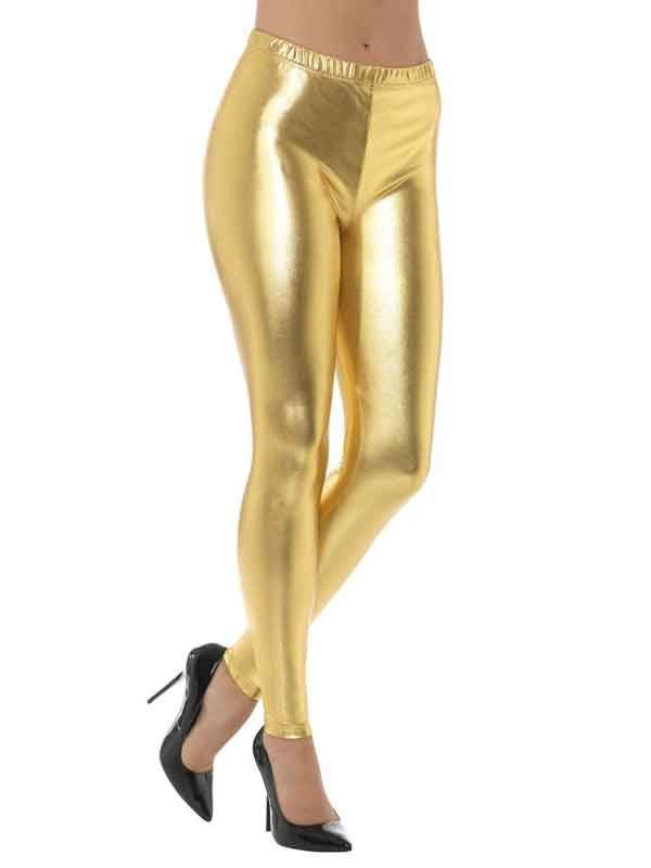 Leggings, Metallic Gold