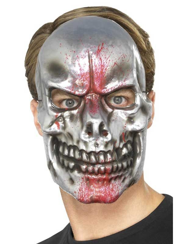 Blood Splatter Skull Mask