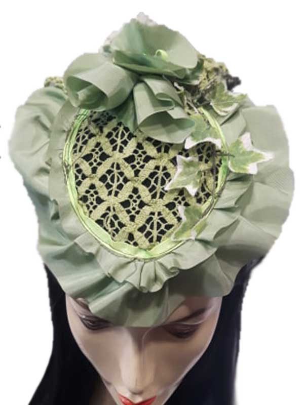 Forest Inspired Victorian Fascinator - Image 2