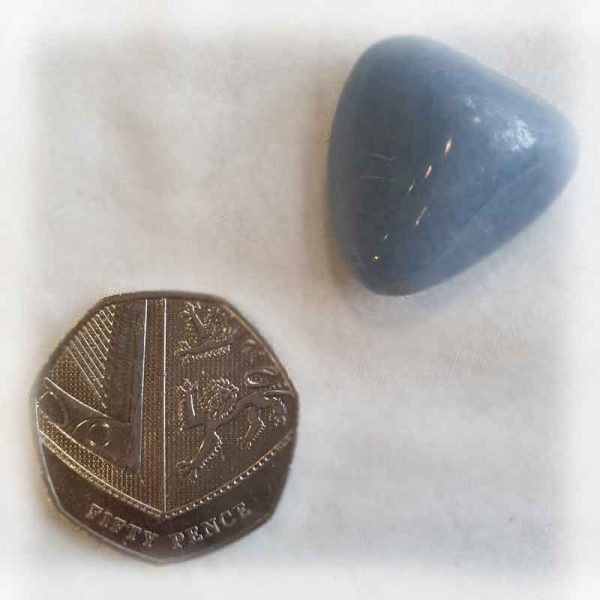 Tumble Polished Angelite Gemstone - Image 2