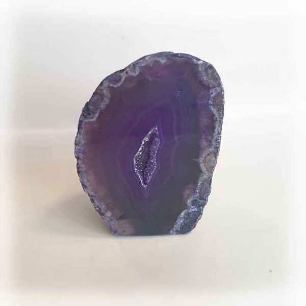 Purple Dyed Agate Geode