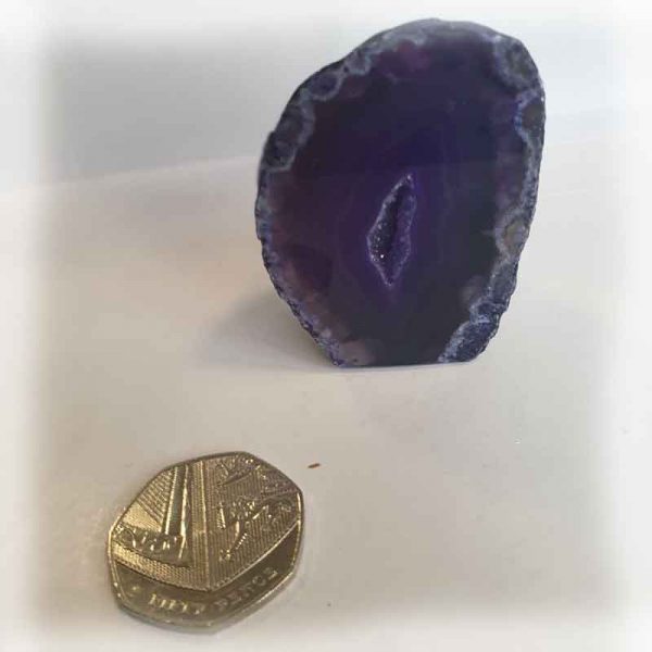 Purple Dyed Agate Geode - Image 5