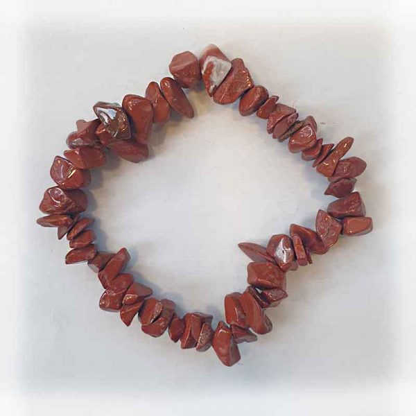 Red Jasper Elasticated Chip Bracelet