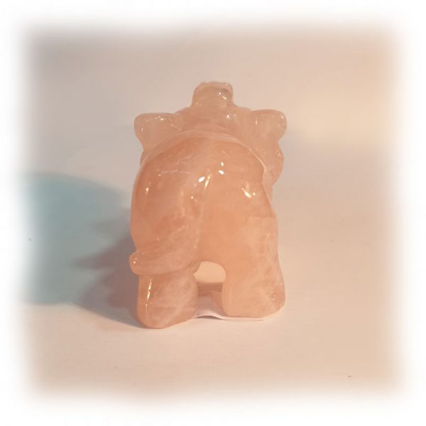 Rose Quartz Elephant - Image 2