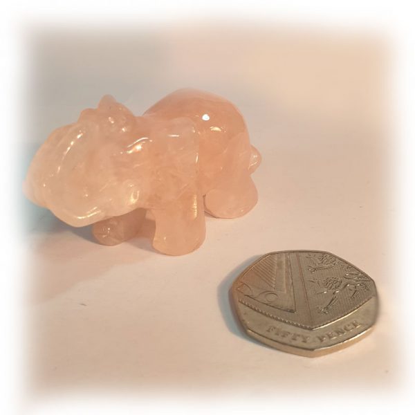 Rose Quartz Elephant - Image 4