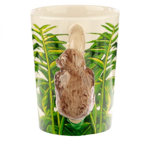 Ceramic Sloth Shaped Handle Mug With Decal - Image 2