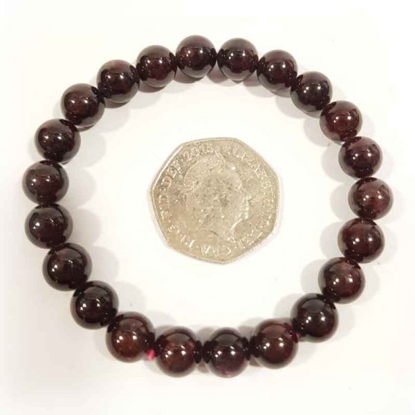 Elasticated Garnet Bracelet - Image 2