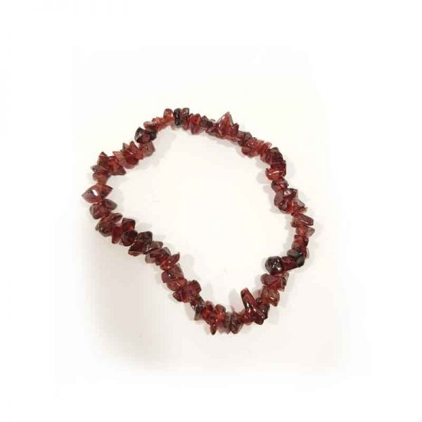 Garnet Elasticated Chip Bracelet