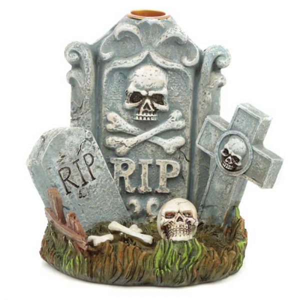 Backflow Incense Burner, RIP Tombstone