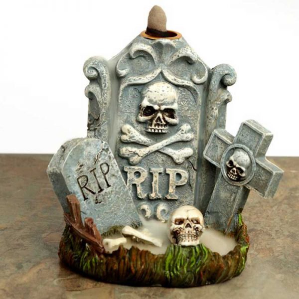 Backflow Incense Burner, RIP Tombstone - Image 2