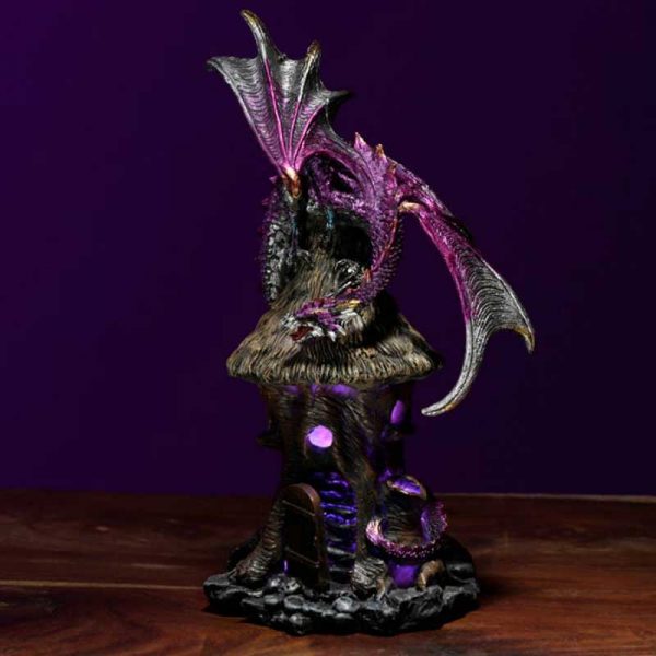 Dark Legends Woodland Spirit LED Dragon - Thatch Cabin - Image 2