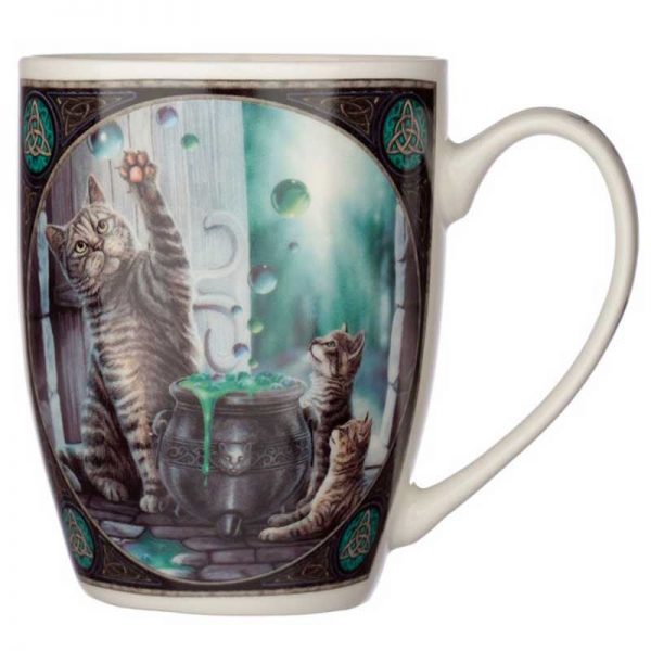 Lisa Parker Hubble Bubble Cat & Kittens Porcelain Mug