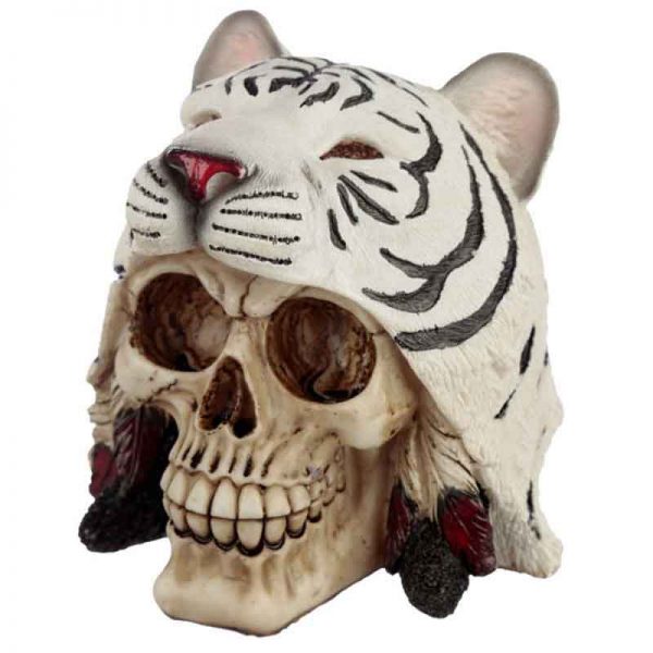 White Tiger Headdress Skull