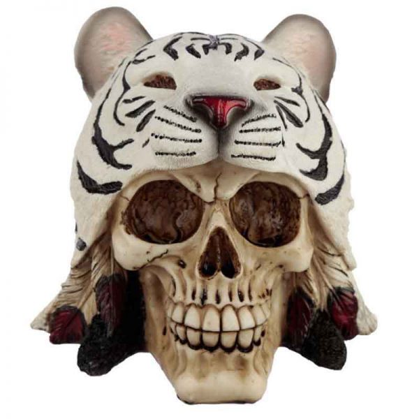 White Tiger Headdress Skull - Image 2