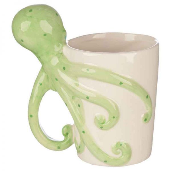 Lisa Parker Octopus Ceramic Shaped Handle Mug - Image 3