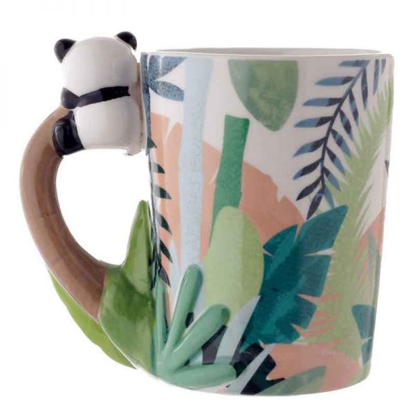 Pandarama Panda Ceramic Shaped Handle Mug - Image 3