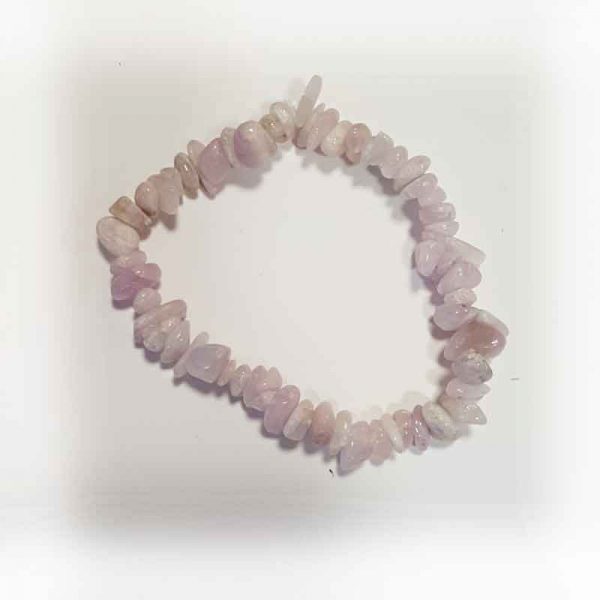 Kunzite Elasticated Chip Bracelet