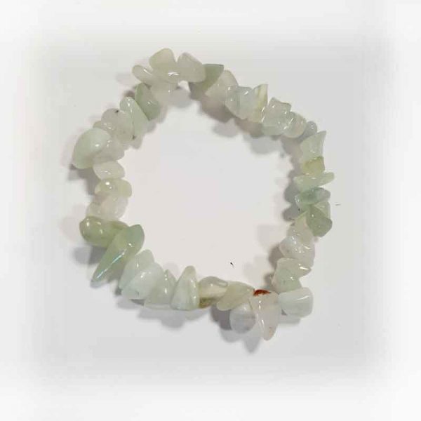 Jade Elasticated Chip Bracelet