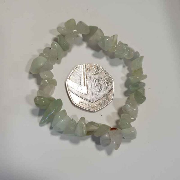 Jade Elasticated Chip Bracelet - Image 2