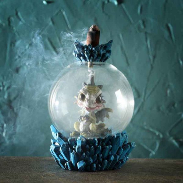 Sweet Dreams Baby Dragon Globe Backflow Incense Burner - Image 2