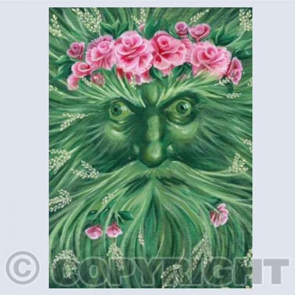 Blossom Greenman Portrait Rectangular Greeting Card - 125.8mm x 175mm