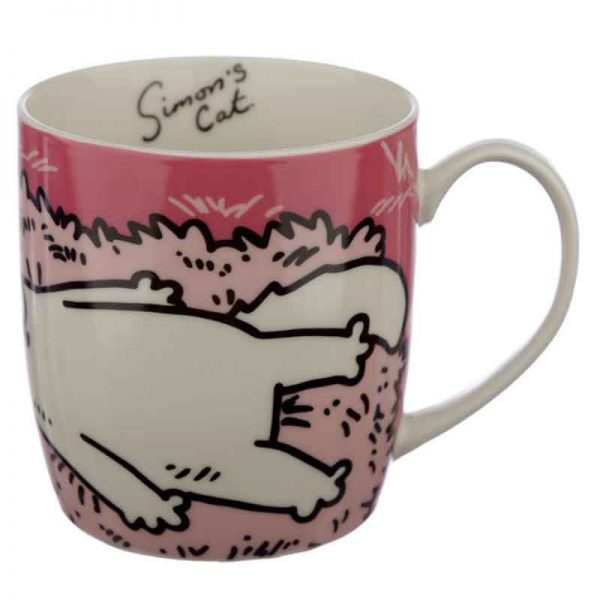 Pink Simon's Cat Porcelain Mug