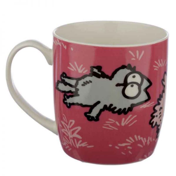 Pink Simon's Cat Porcelain Mug - Image 3