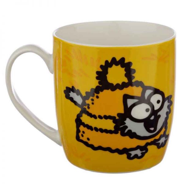 Orange Simon's Cat Porcelain Mug - Image 3