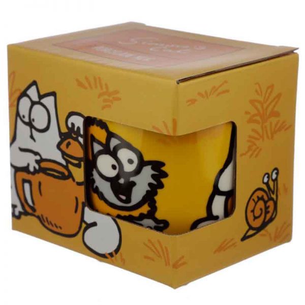 Orange Simon's Cat Porcelain Mug - Image 5