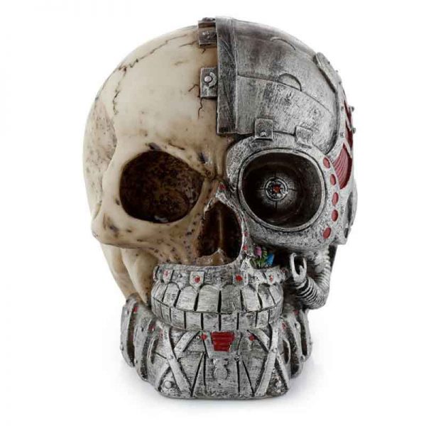 Steampunk Style Skull Half Robot Head - Image 2