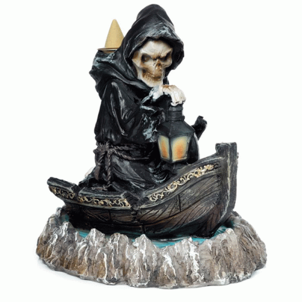 The Reaper Boatman of Death Backflow Incense Burner