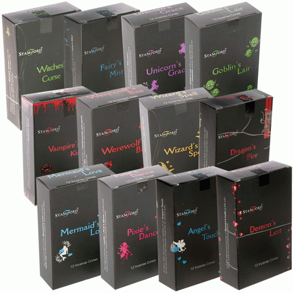 Stamford Black Incense Cones (Full Range)