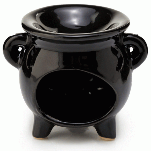 Eden Small Black Cauldron Oil Burner