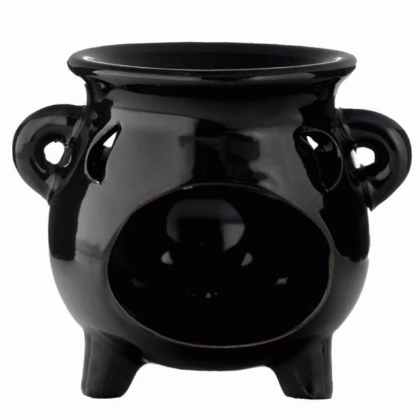 Eden Large Black Cauldron Oil Burner