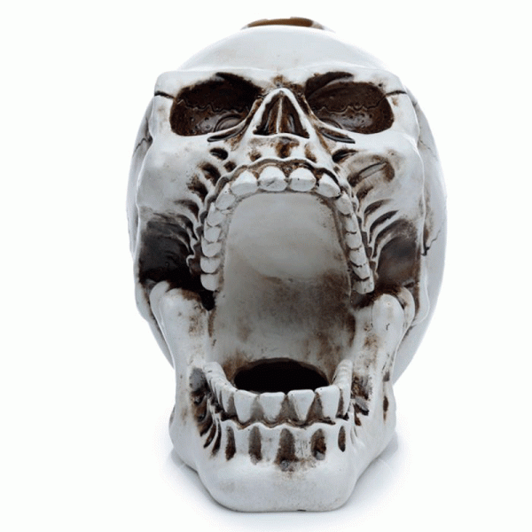 Skull with Open Mouth Backflow Incense Burner - Image 2