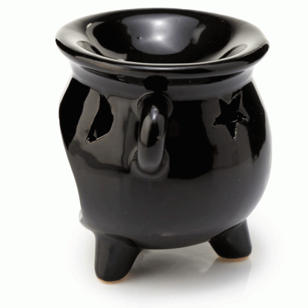 Eden Small Black Cauldron Oil Burner - Image 2