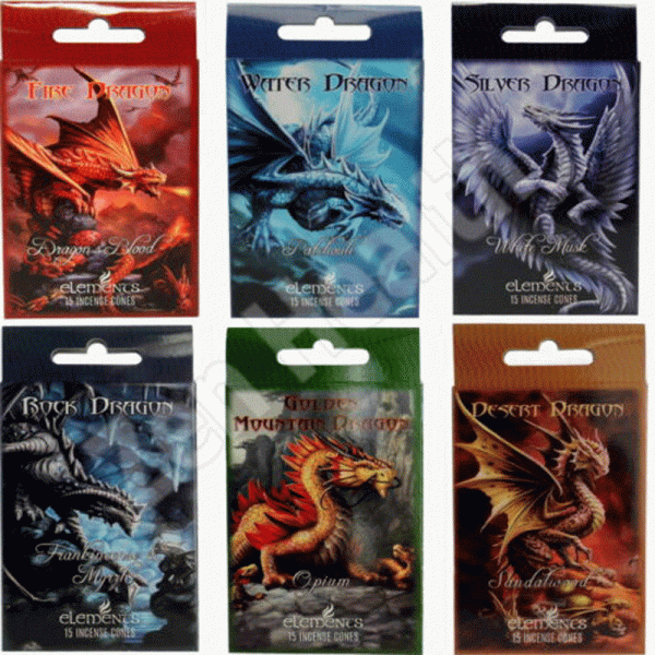 Desert Dragon Incense Cones by Anne Stokes