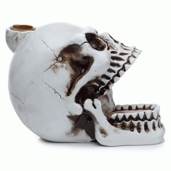 Skull with Open Mouth Backflow Incense Burner - Image 3