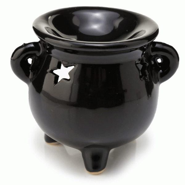 Eden Small Black Cauldron Oil Burner - Image 3